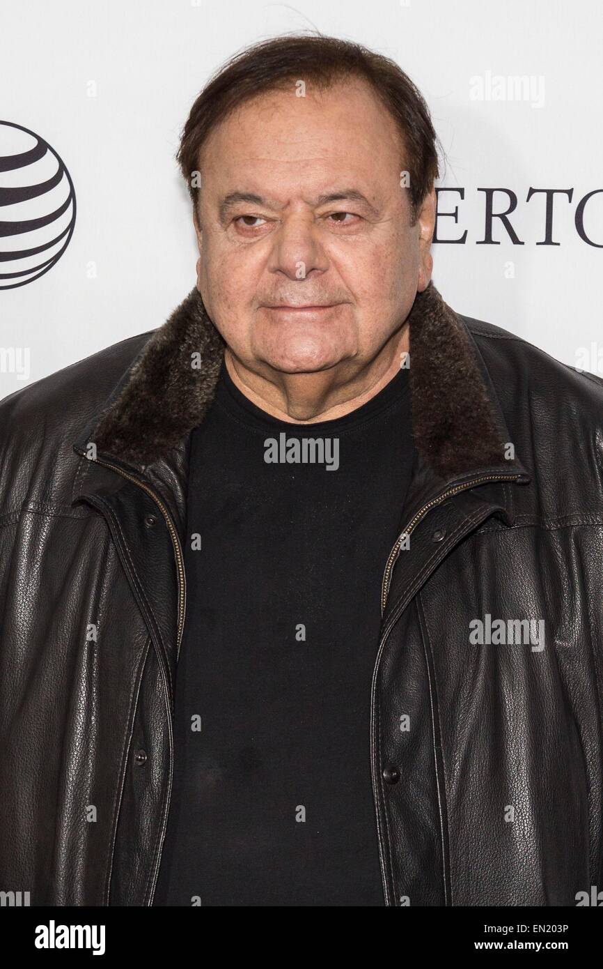 New York, NY, USA. 25th Apr, 2015. Paul Sorvino at arrivals for Tribeca Film Festival's CLOSING NIGHT, 25th anniversary of GOODFELLAS, co-sponsored by Infor and Roberto Coin, The Beacon Theatre, New York, NY April 25, 2015. Credit:  Patrick Cashin/Everett Collection/Alamy Live News Stock Photo