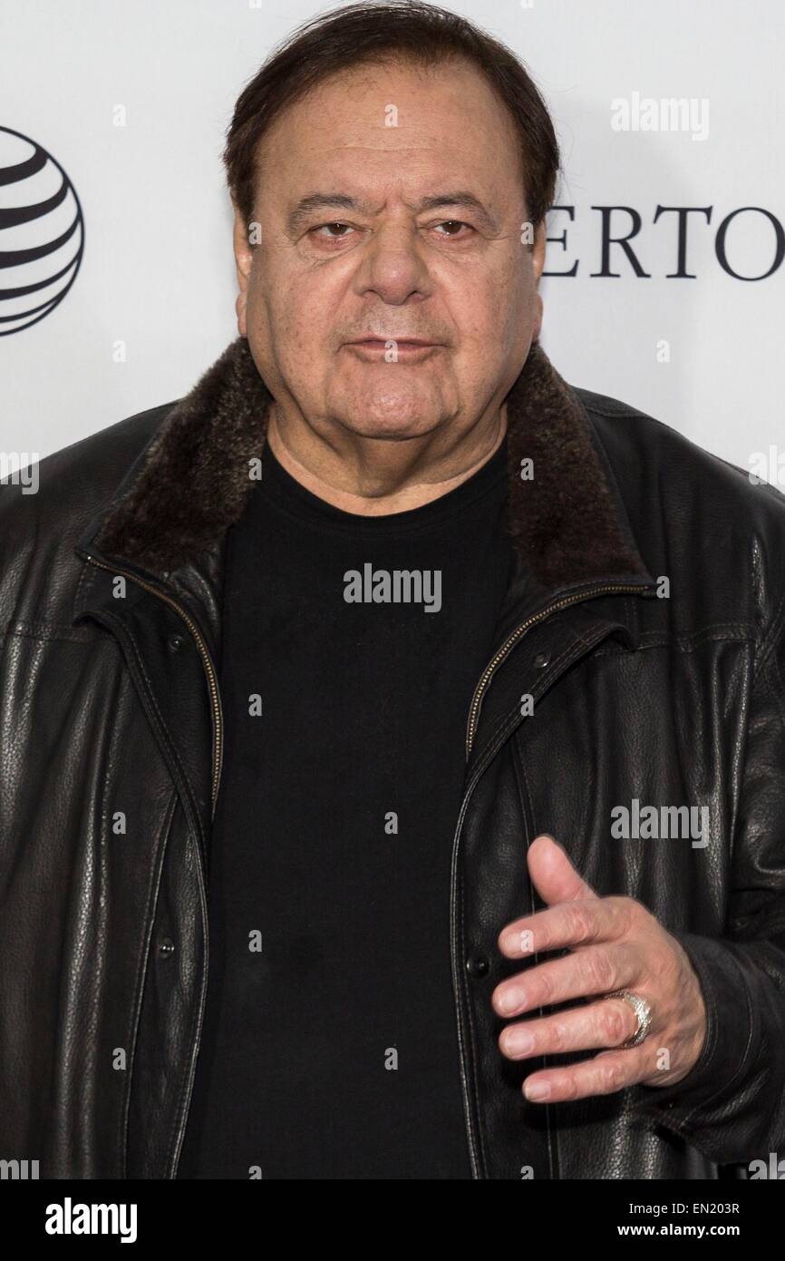 New York, NY, USA. 25th Apr, 2015. Paul Sorvino at arrivals for Tribeca Film Festival's CLOSING NIGHT, 25th anniversary of GOODFELLAS, co-sponsored by Infor and Roberto Coin, The Beacon Theatre, New York, NY April 25, 2015. Credit:  Patrick Cashin/Everett Collection/Alamy Live News Stock Photo
