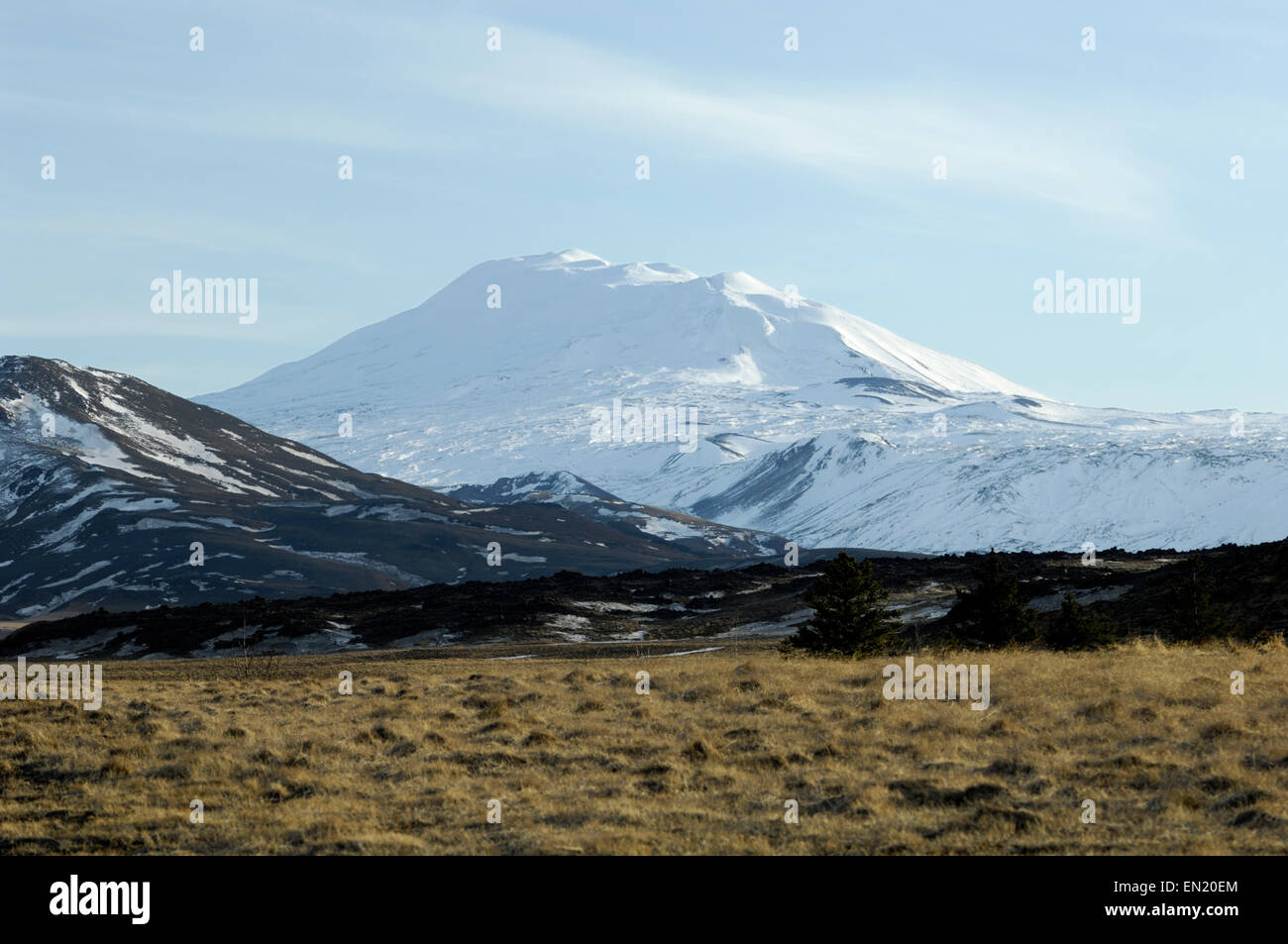 Mount Hekla volcano Stock Photo