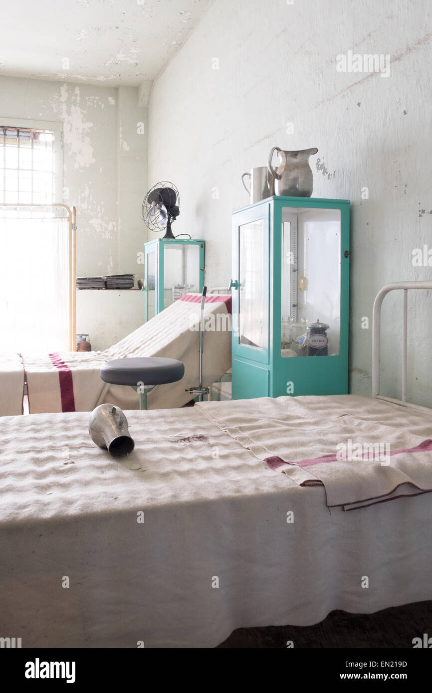 Alcatraz prison hospital ward Stock Photo