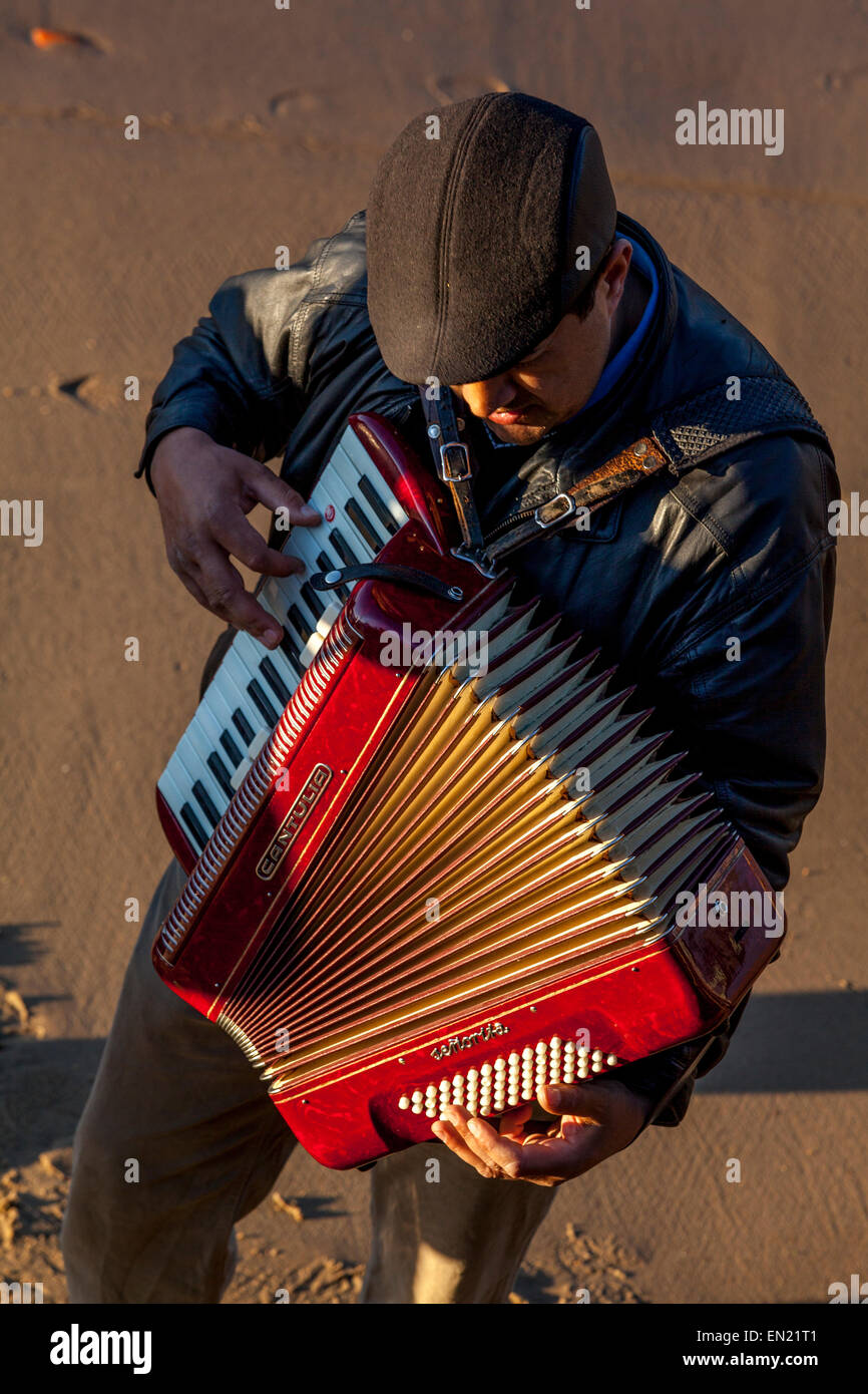 Accordion Player, The Southbank, London, England Stock Photo - Alamy