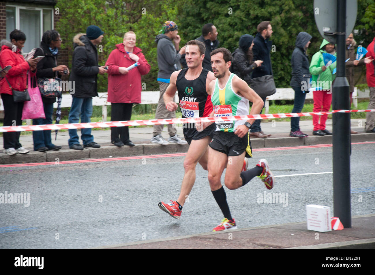 Runners take to the streets of London to compete in the 2016 Virgin