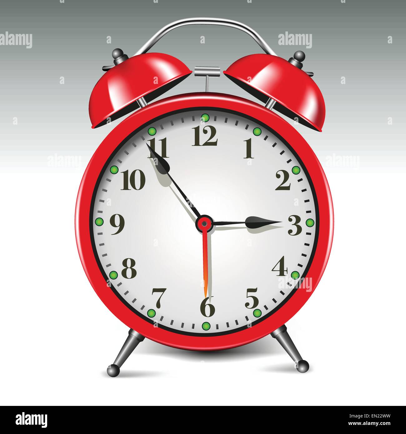 Alarm clock isolated on background. Vector illustration Stock Vector ...