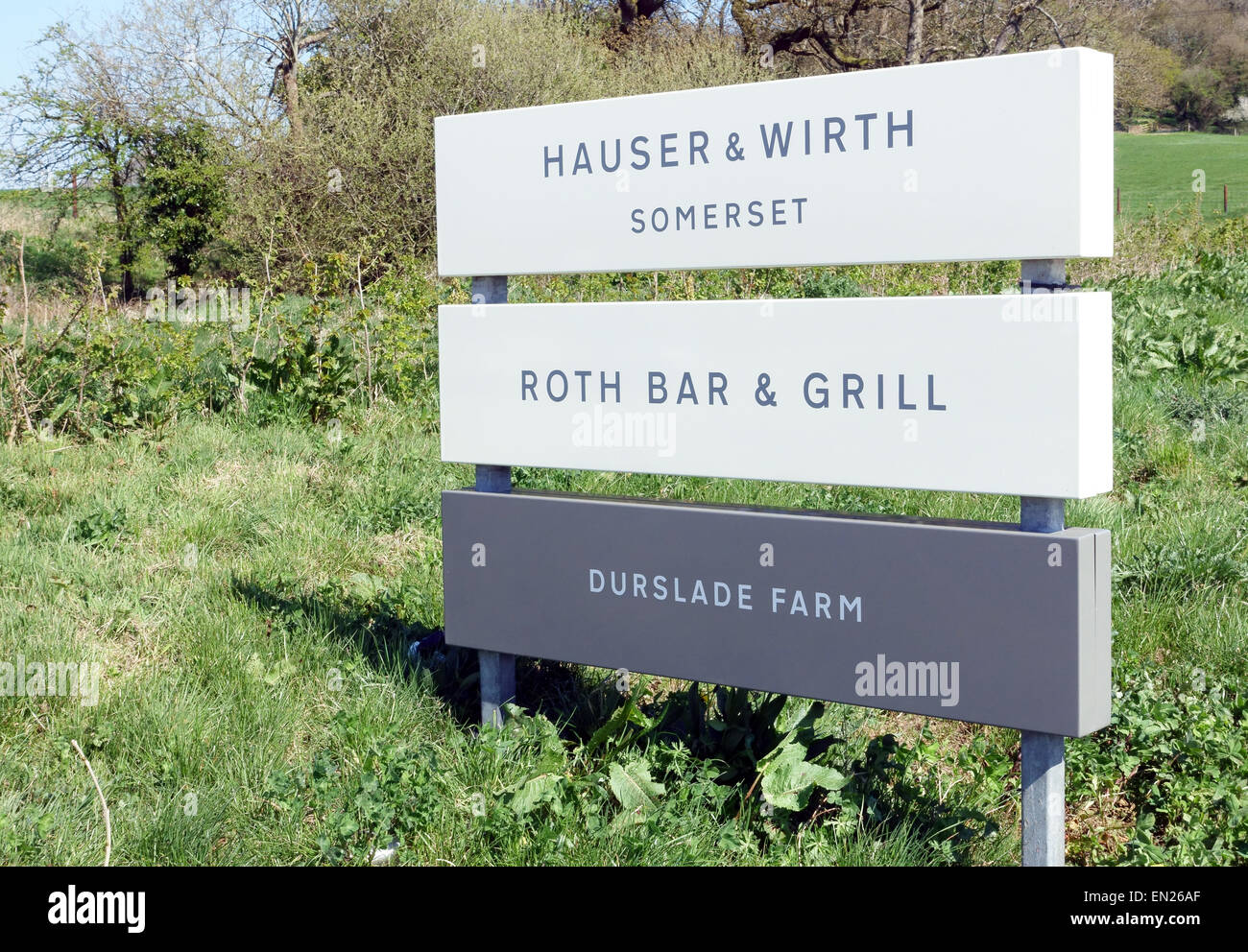 Hauser & Wirth Somerset art gallery, Bruton, Somerset, England Stock