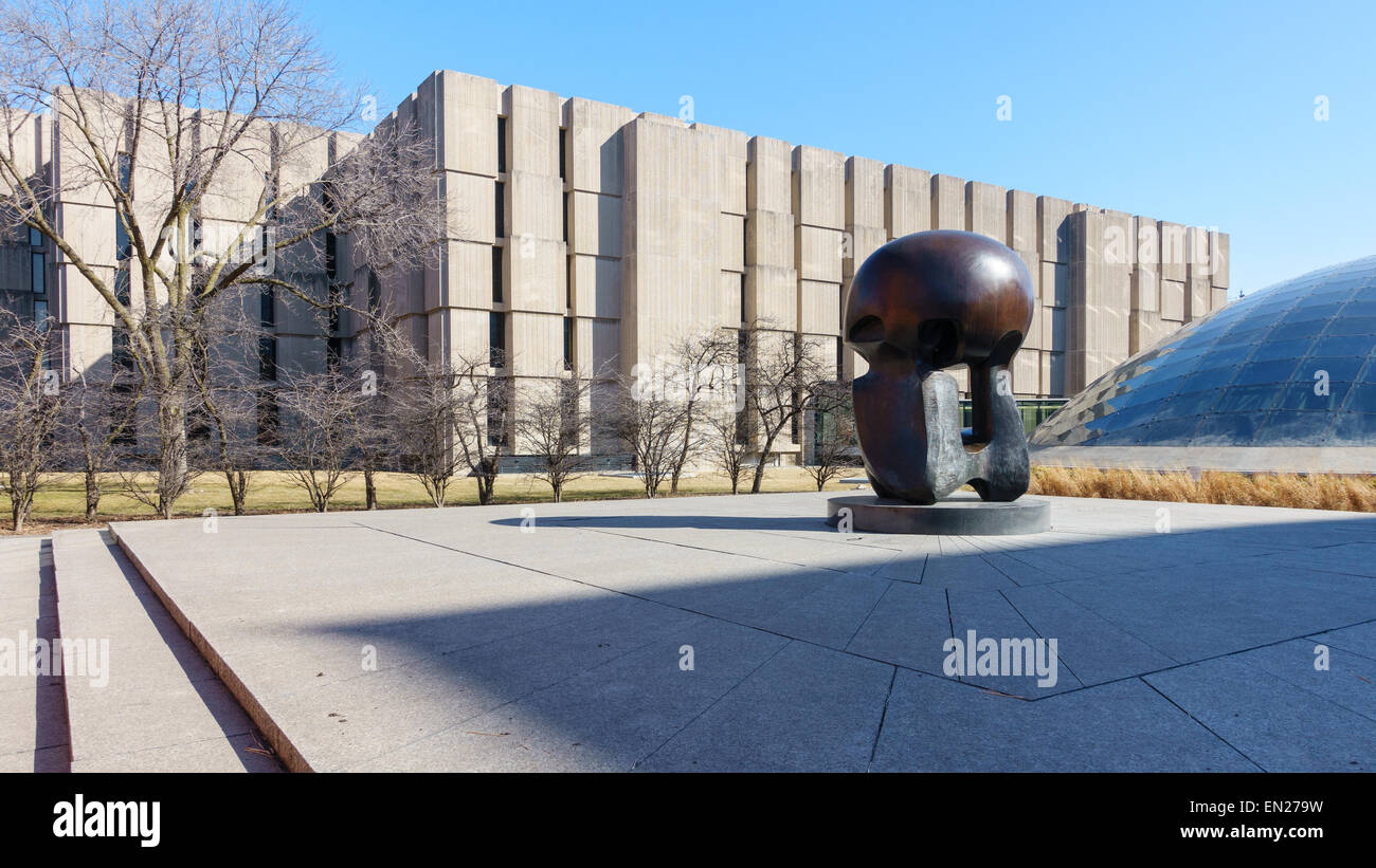 The Joseph Regenstein Library at the University of Chicago in Chicago