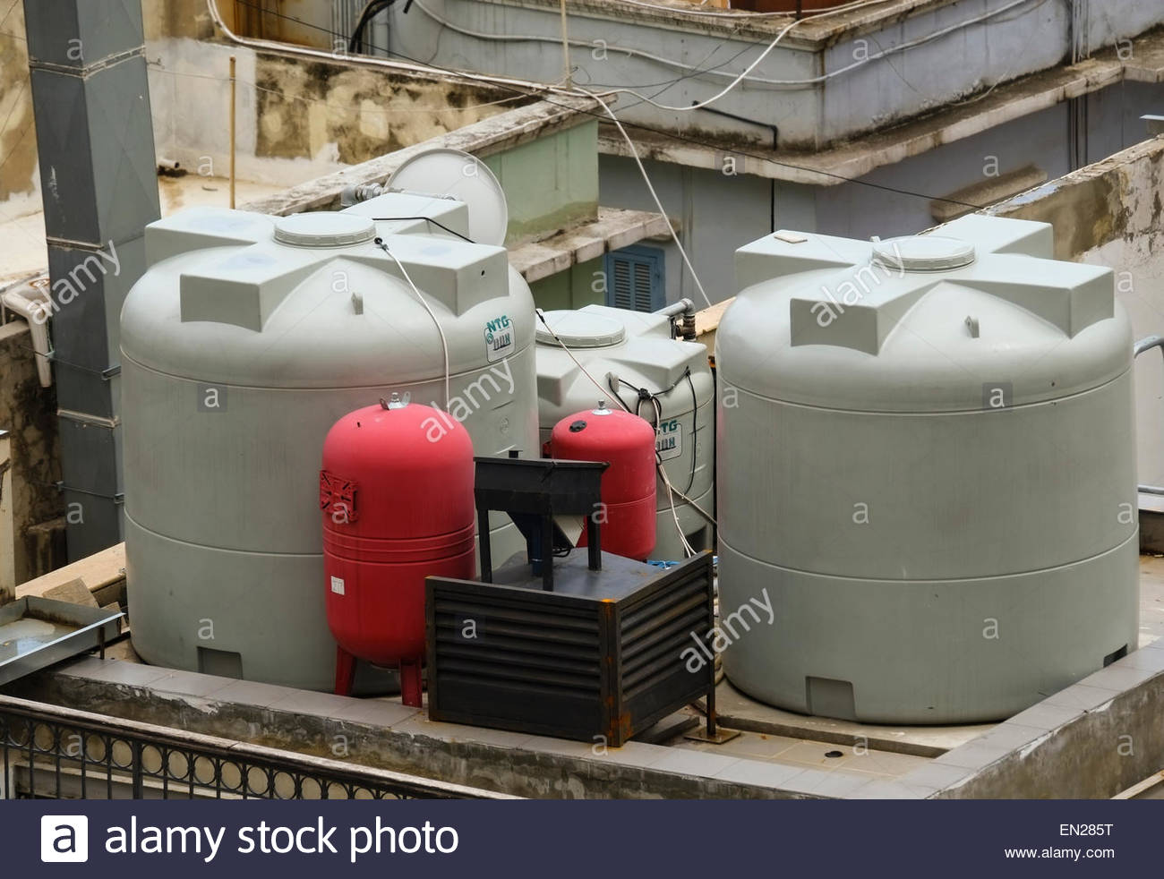 Rooftop Water Tanks Tank High Resolution Stock Photography and Images