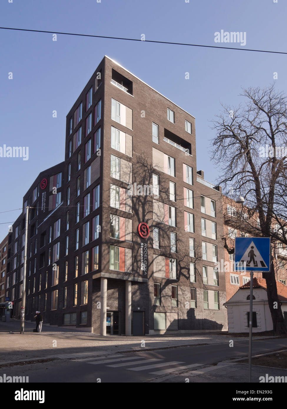 Trondheimsveien Oslo Norway, Sofienberg apartment block for students Stock Photo