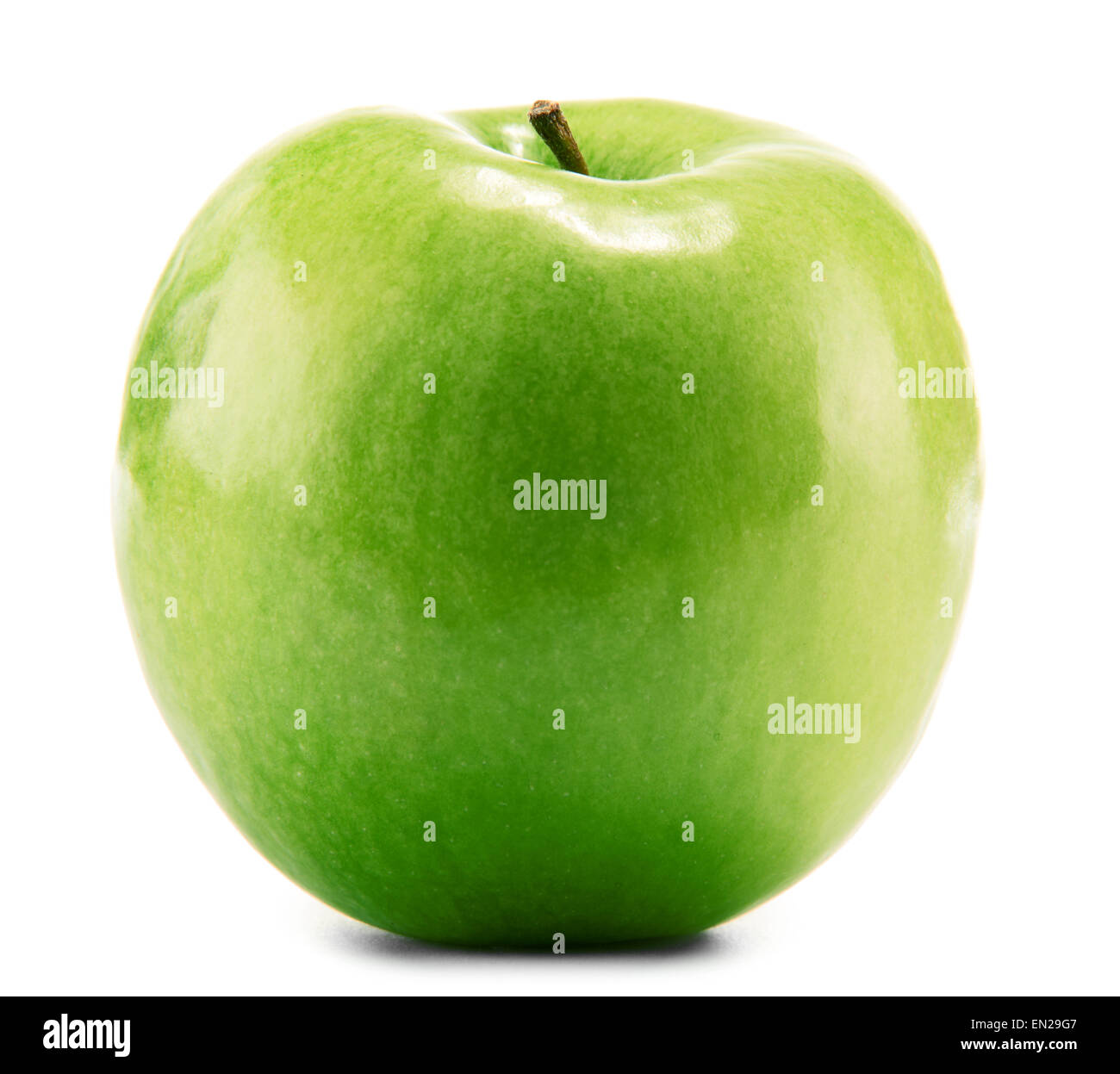 Green apple isolated on white background Stock Photo - Alamy