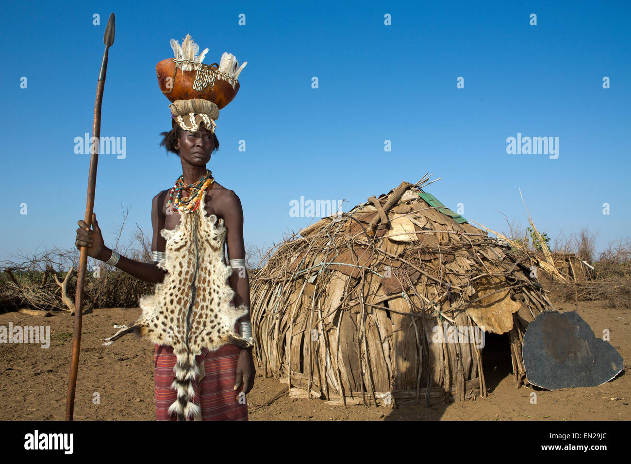 Dasanesh tribe in Ethiopia Stock Photo
