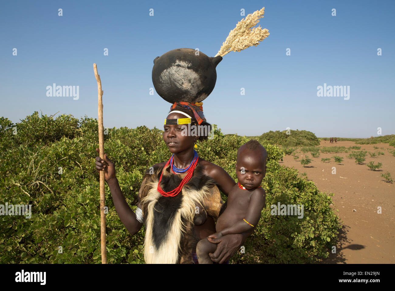 Dasanesh tribe in Ethiopia Stock Photo