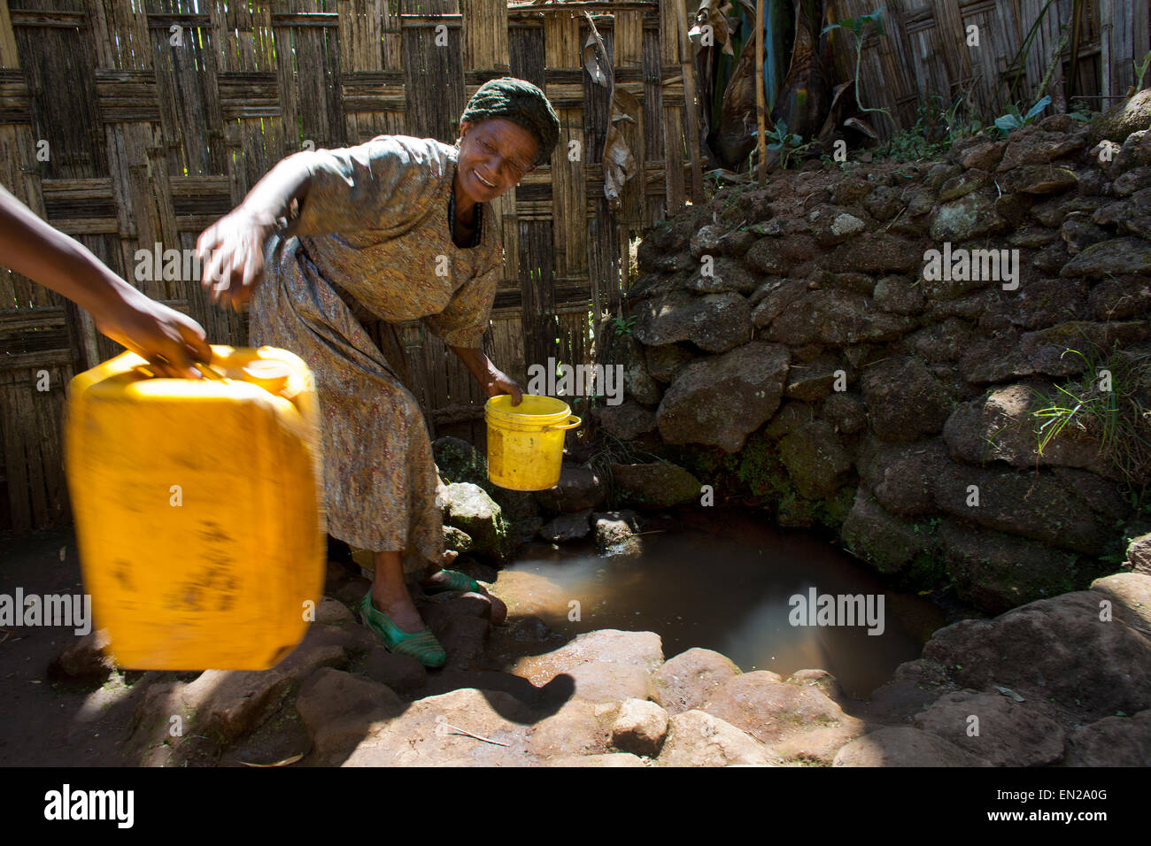 dorze tribe in Ethiopia Stock Photo