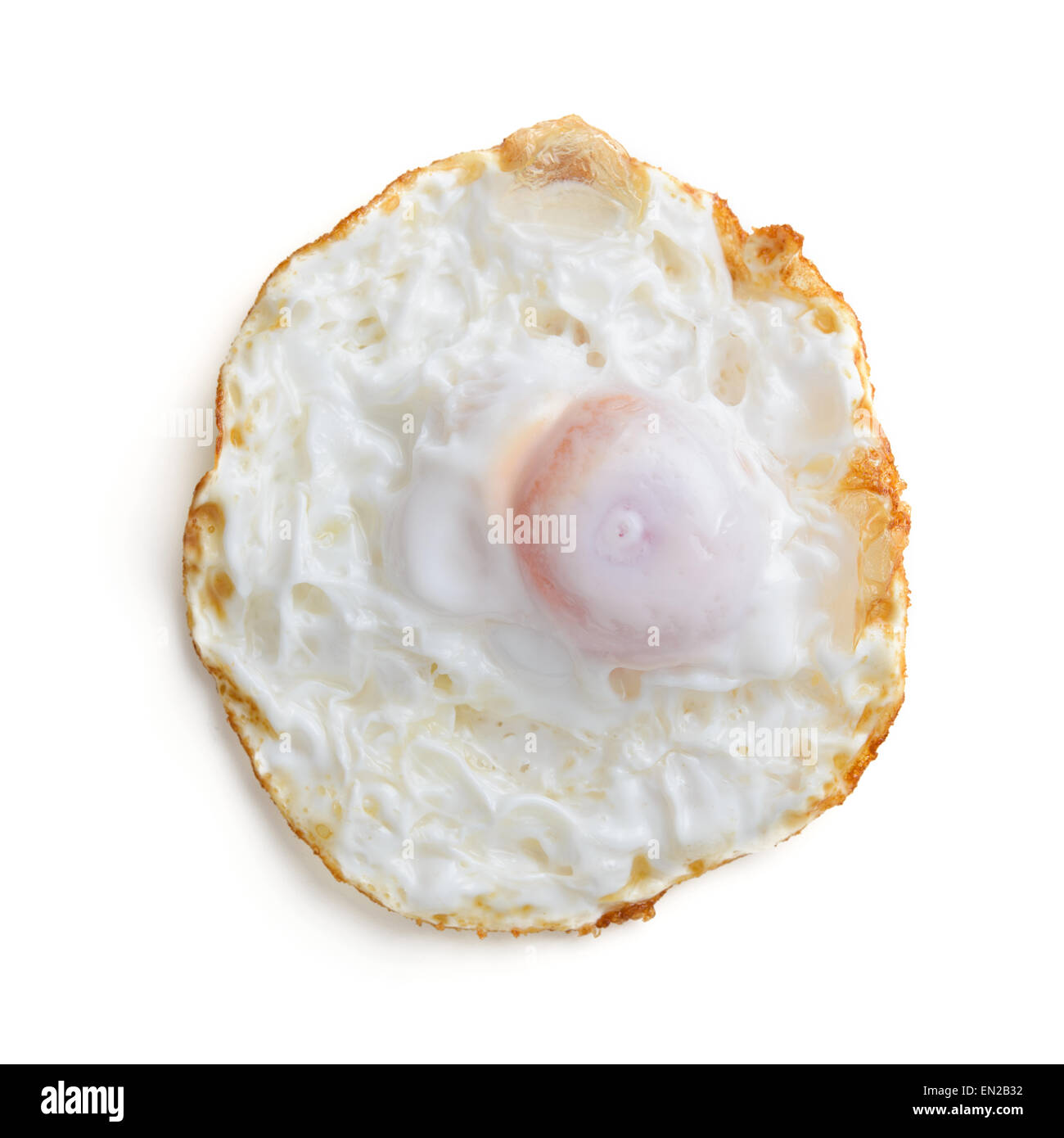 fried egg isolated Stock Photo