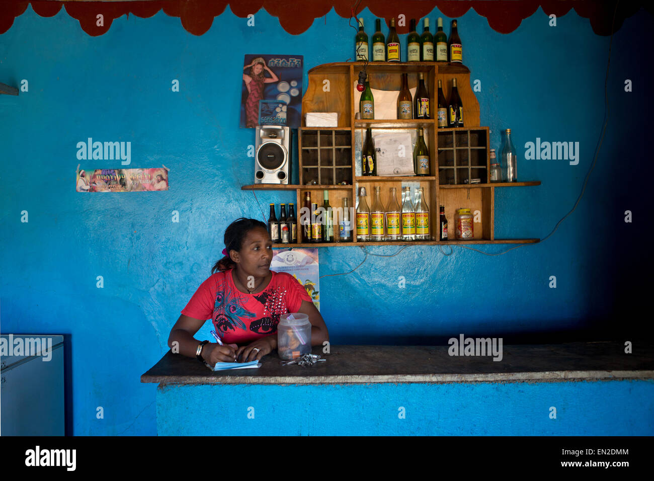 local bar in Ethiopia Stock Photo