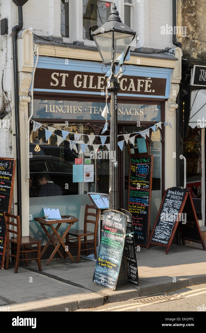 The St Giles Cafe, St Giles, Oxford, U.K. Stock Photo
