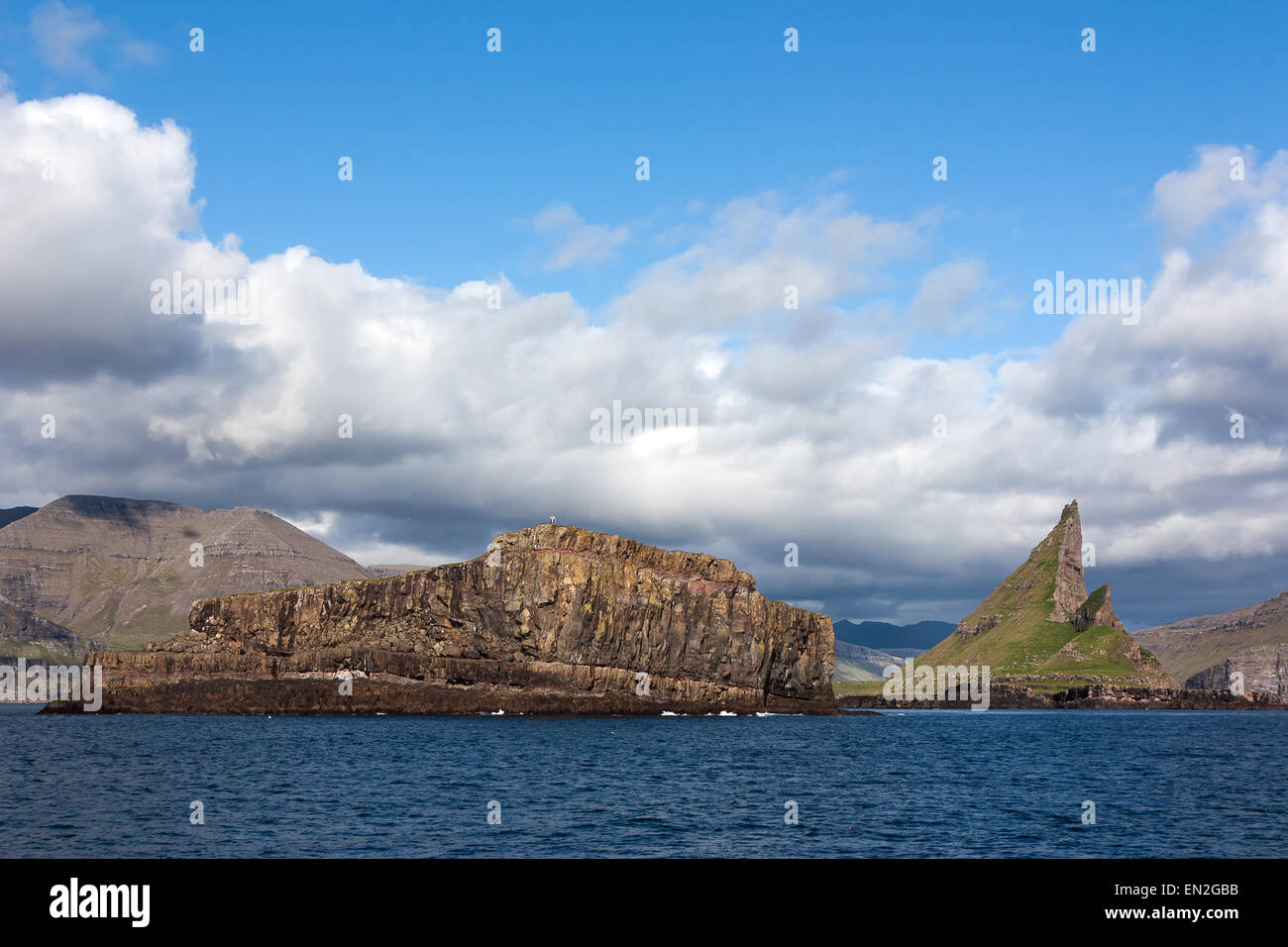 Rocky coast of Vagar, Faroe Islands Stock Photo - Alamy