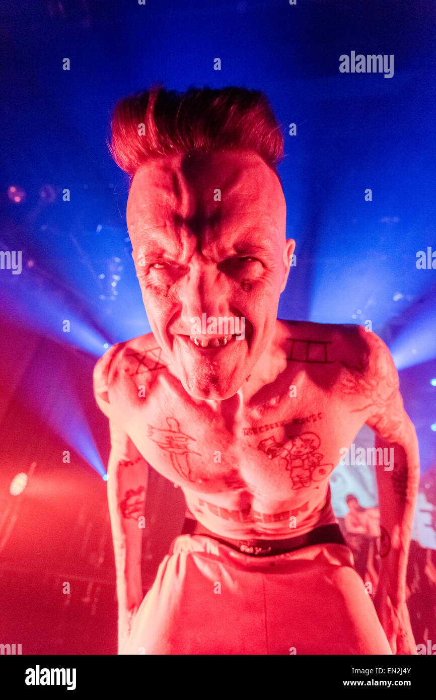 Ninja of Die Antwoord in Vancouver, British Columbia, Canada on May 22nd 2014 Stock Photo