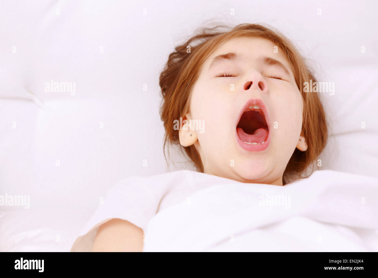 Little Girl Yawning