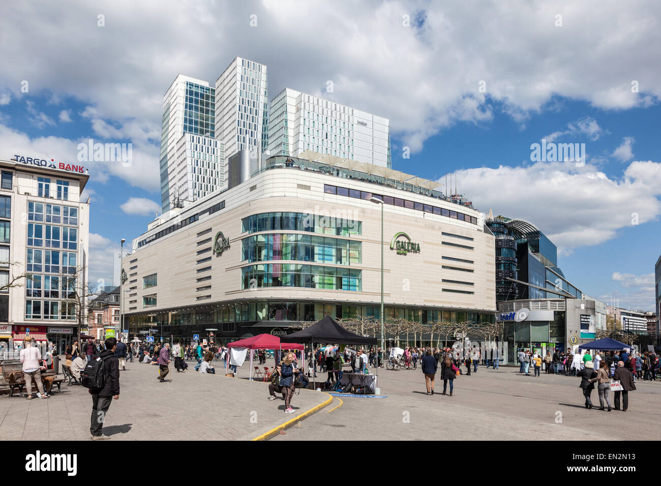 Galeria Kaufhof shopping center in the city of Frankfurt Main, Germany ...