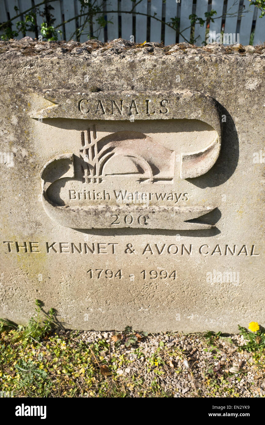 Biennial Memorial of The and Avon Canal 1794 1994 Sign at Caen