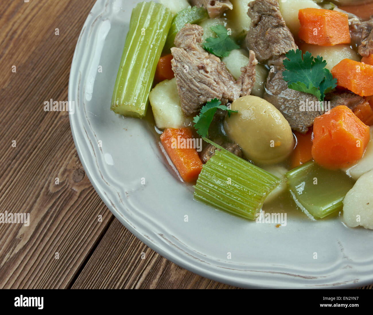 Skirts and kidneys Irish stew made from pork and pork kidneys Stock Photo Alamy