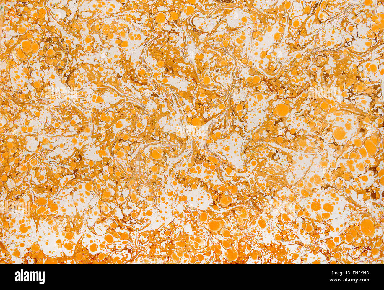 Mottled yellow and white paper pattern Stock Photo