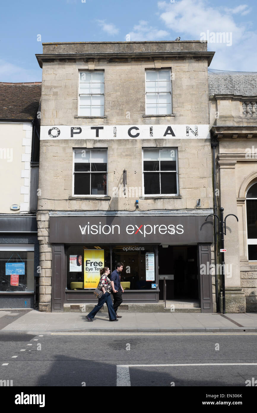 Opticians High Street Warminster Stock Photo Alamy