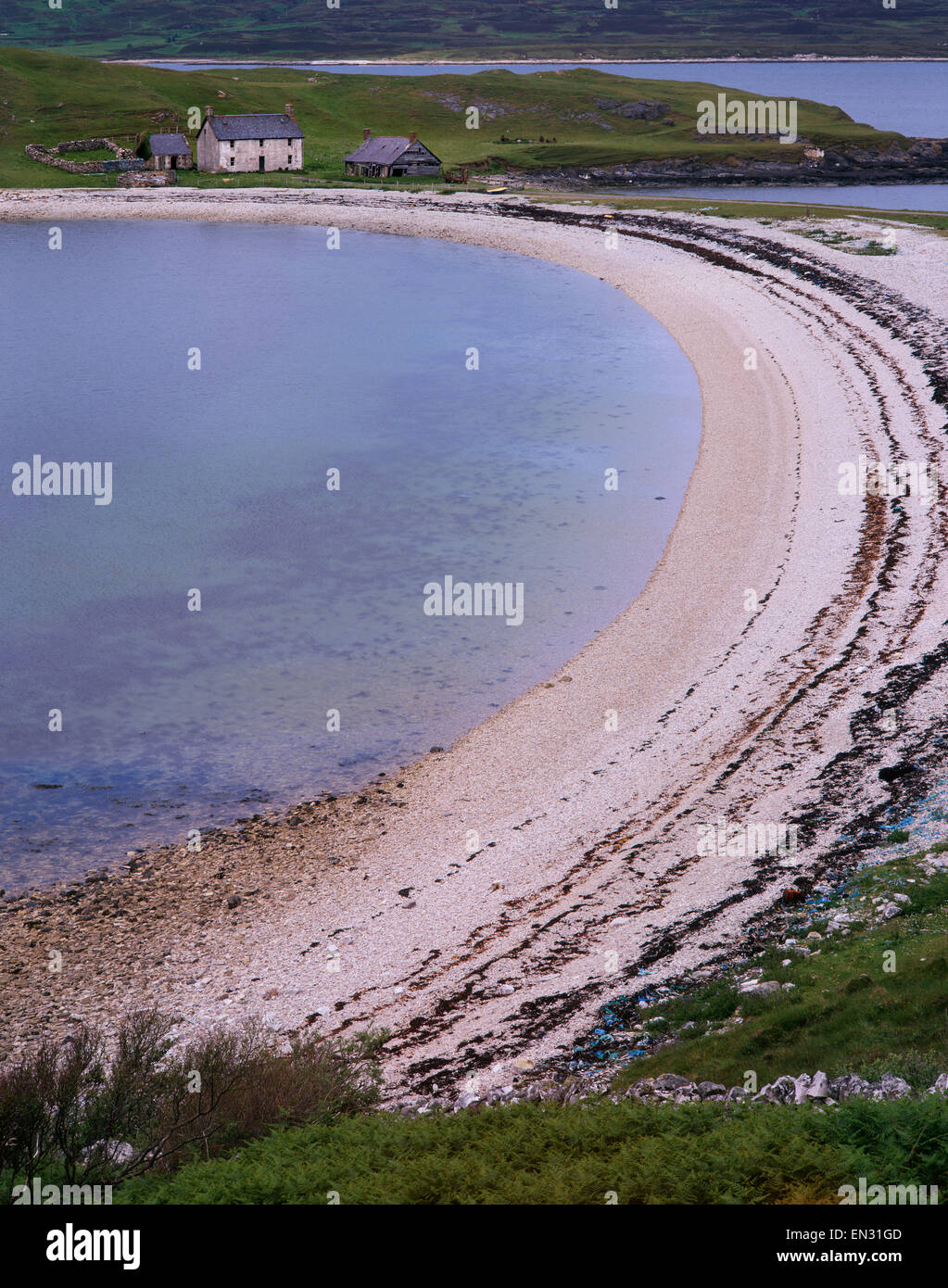 The beach to Ard Neackie, Loch Eriboll, Sutherland, Scotland, UK Stock Photo