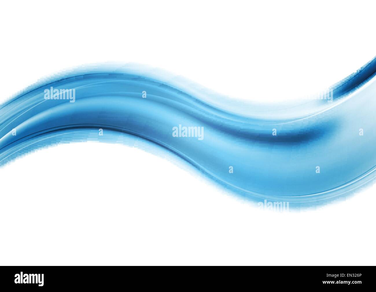 Abstract smooth blue wavy background. Vector design Stock Vector Image ...