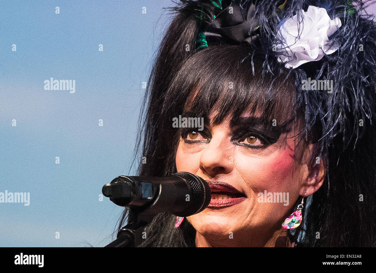 Hamburg, Germany. 26th Apr, 2015. German singer Nina Hagen performs