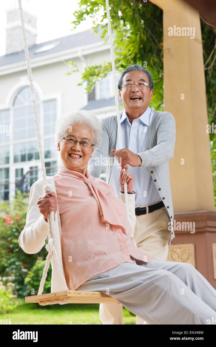 Swing old couple hi-res stock photography and images - Alamy
