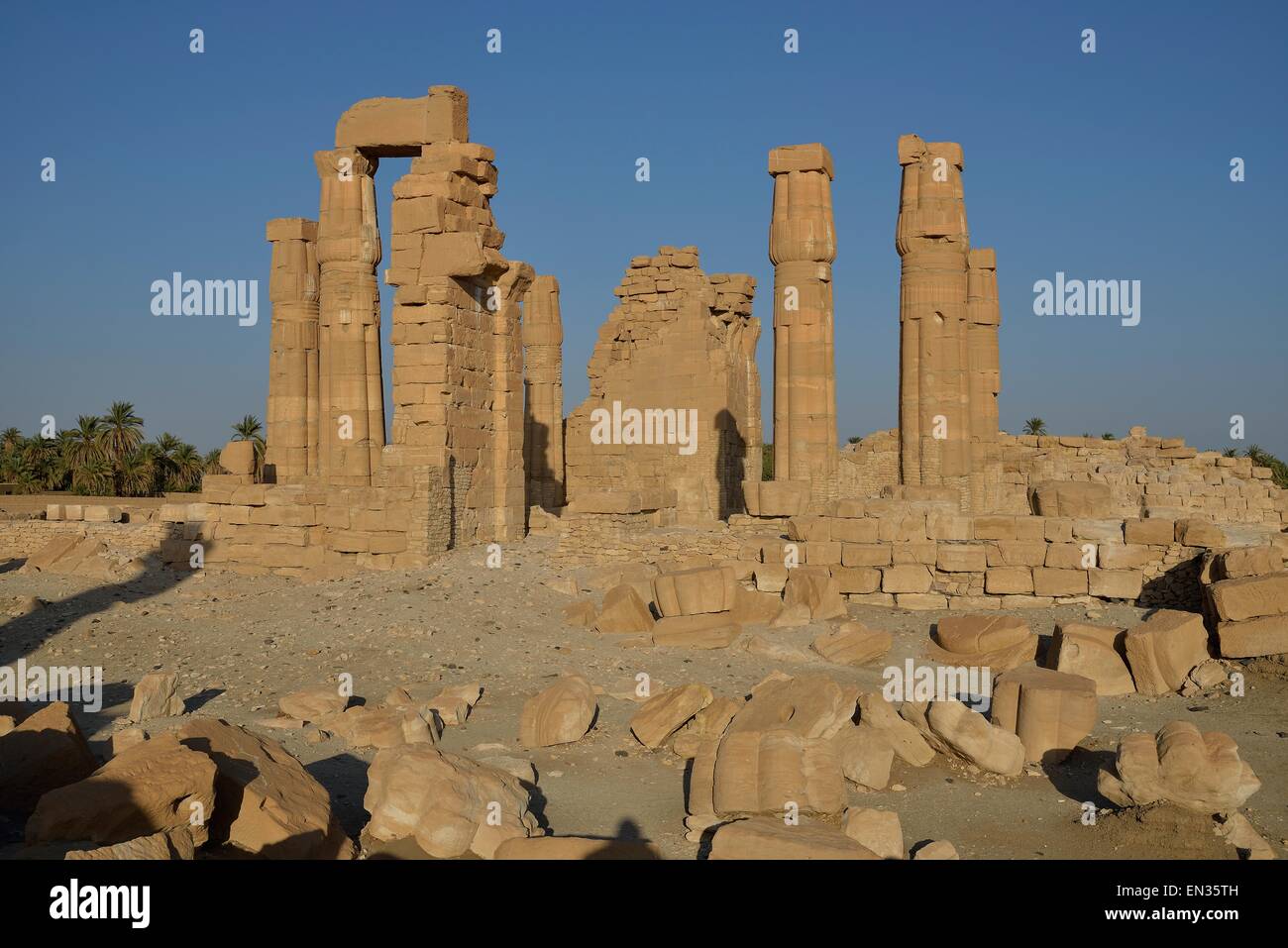 Temple of Amun, Soleb, Northern state, Nubia, Sudan Stock Photo
