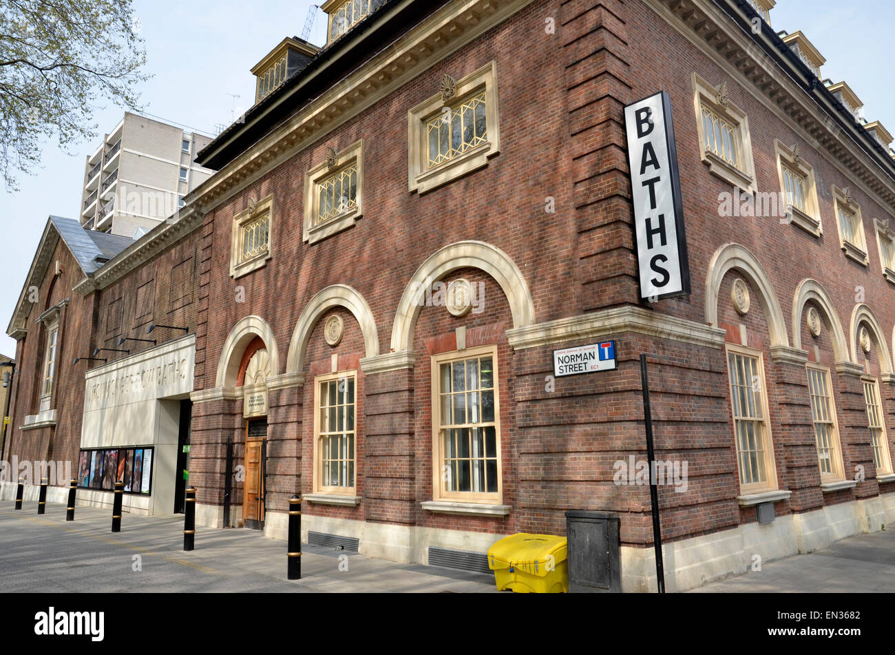 Ironmonger Row public baths in Islington, North London Stock Photo Alamy
