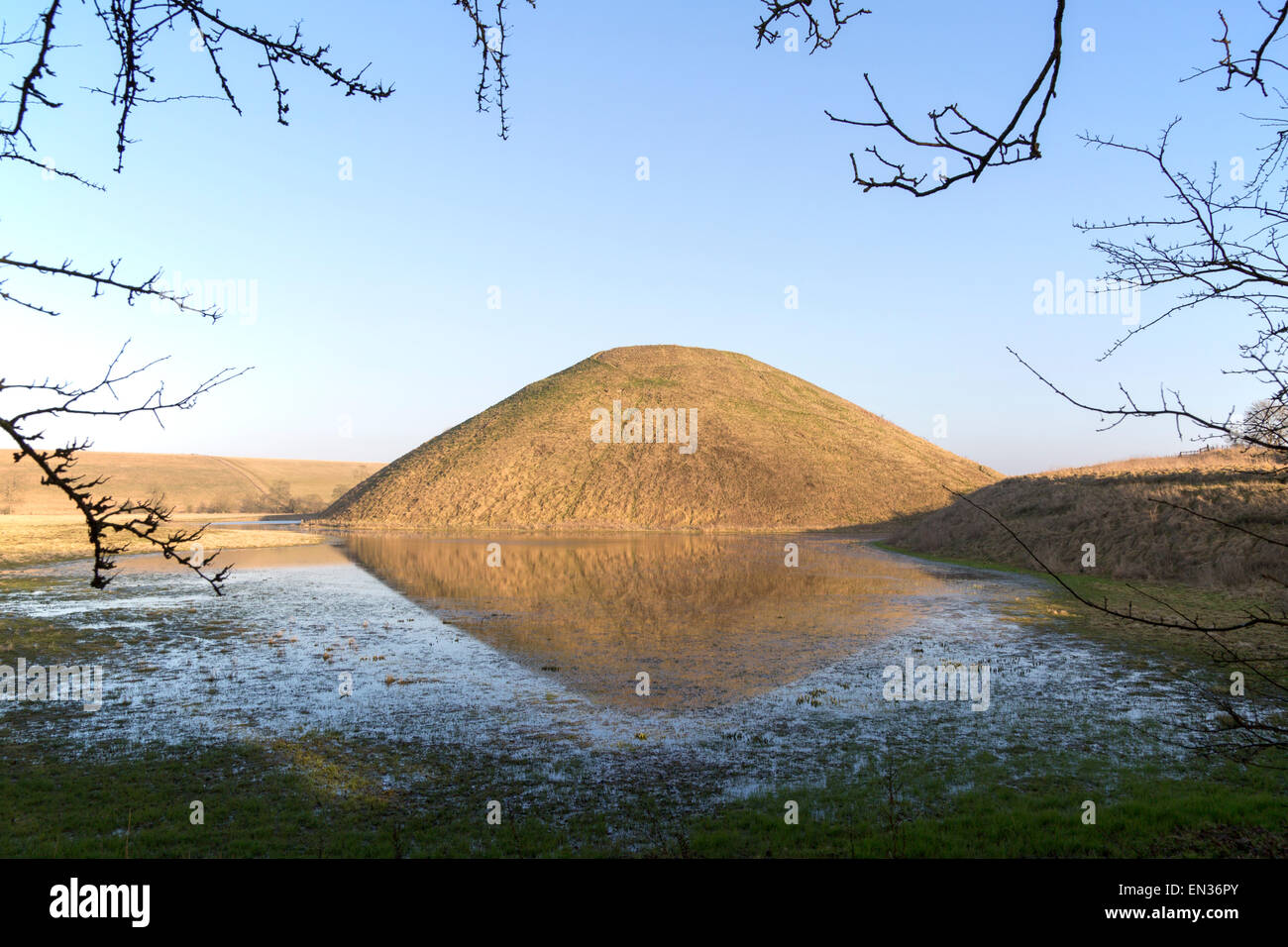 Largest prehistoric structure in Europe Silbury Hill mound, Wiltshire