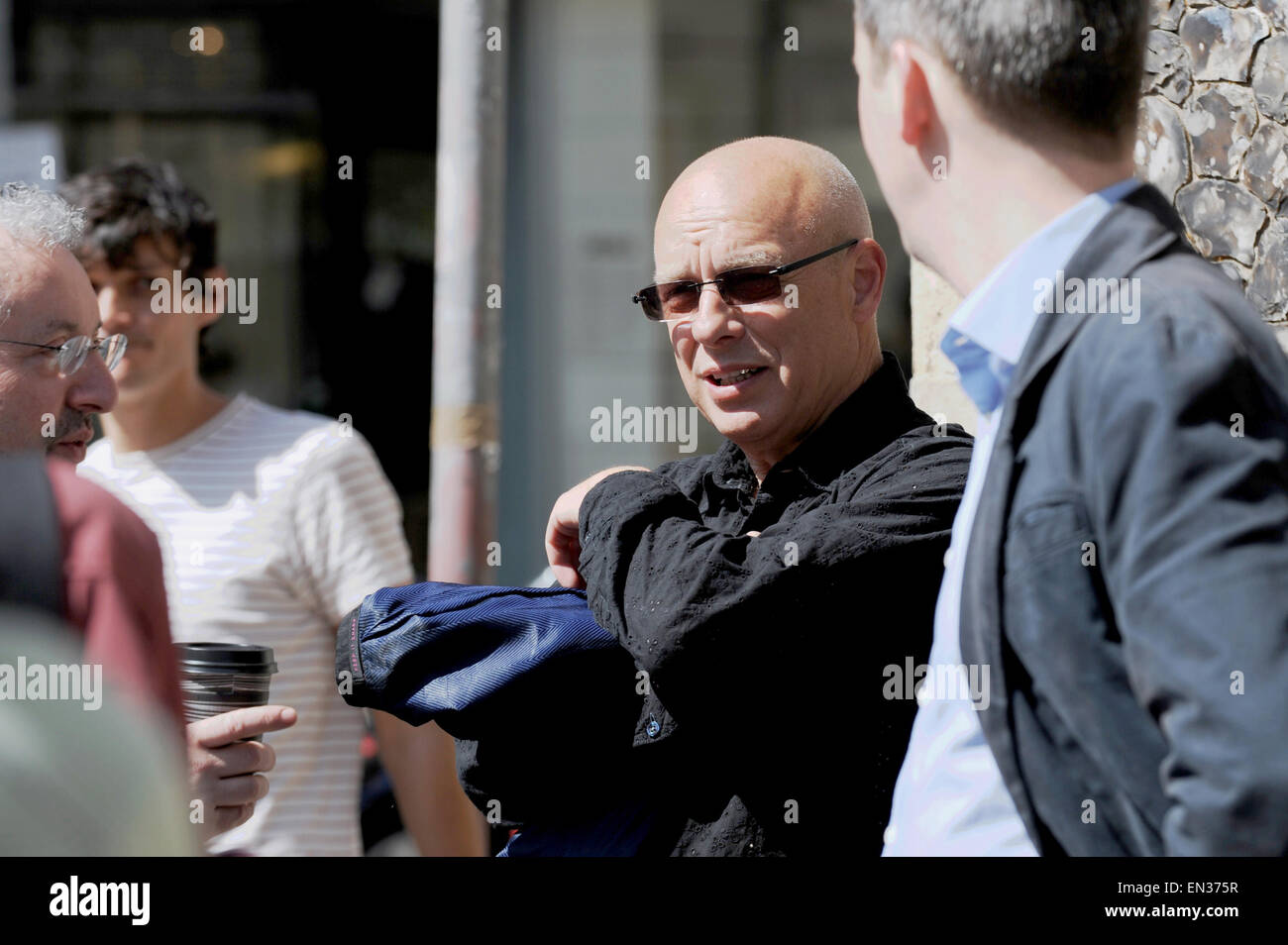 Brian Eno the Guest Artistic Director Brighton looked relaxed today while he was at the Brighton Festival VIP Weekend -   May 2010 Stock Photo