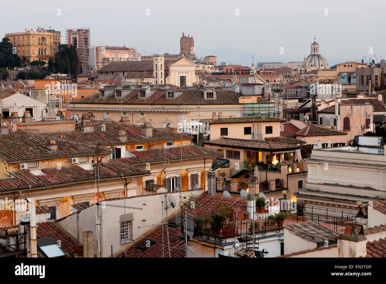 View Over The Roofs From The Top Of The Hotel Colonna Palace - 