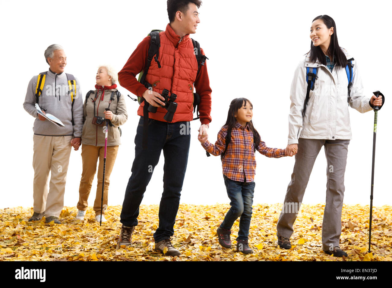 Happy family outings Stock Photo - Alamy