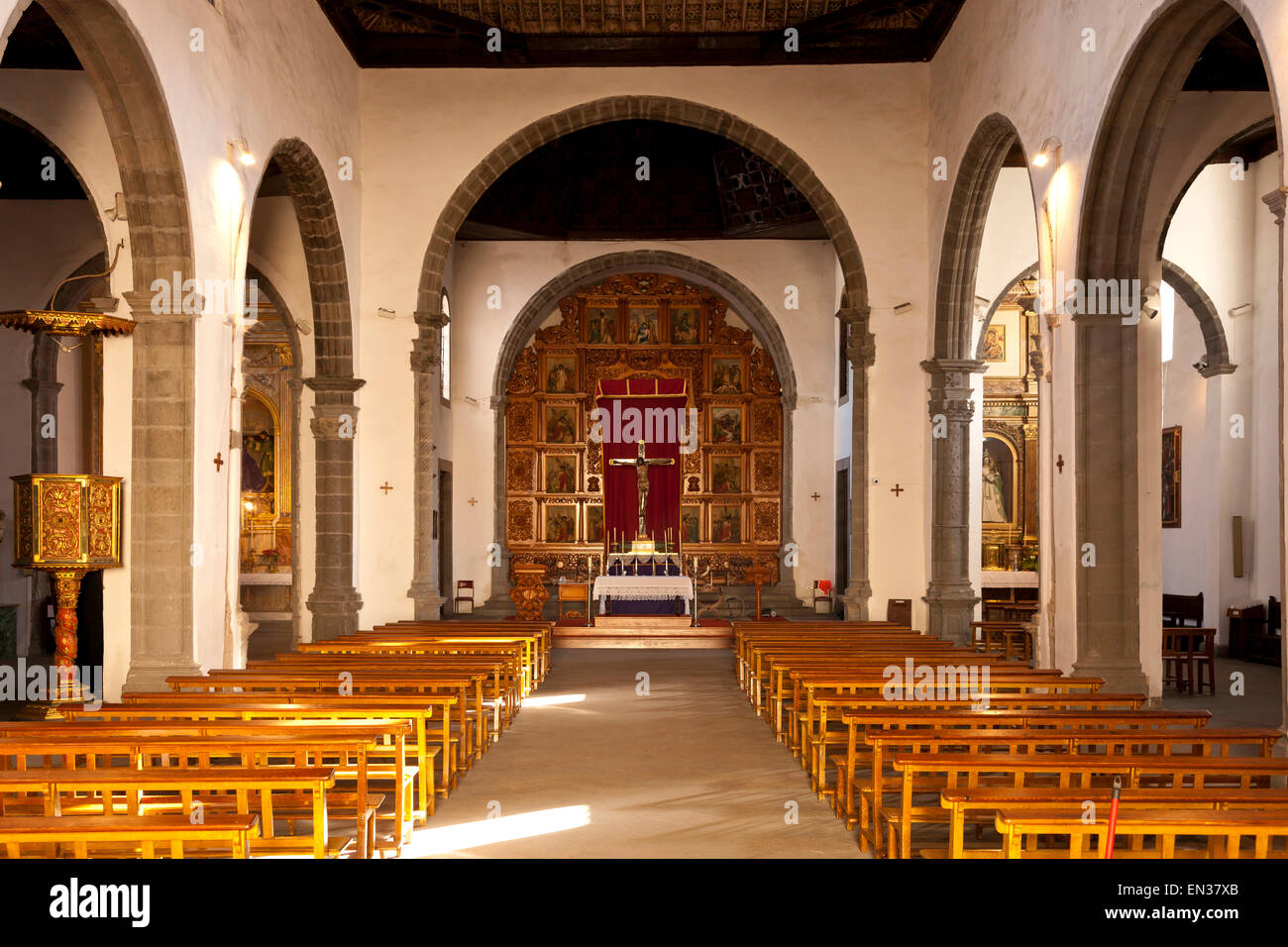 Former monastery church of Santo Domingo, La Orotava, Tenerife, Canary Islands, Spain Stock Photo