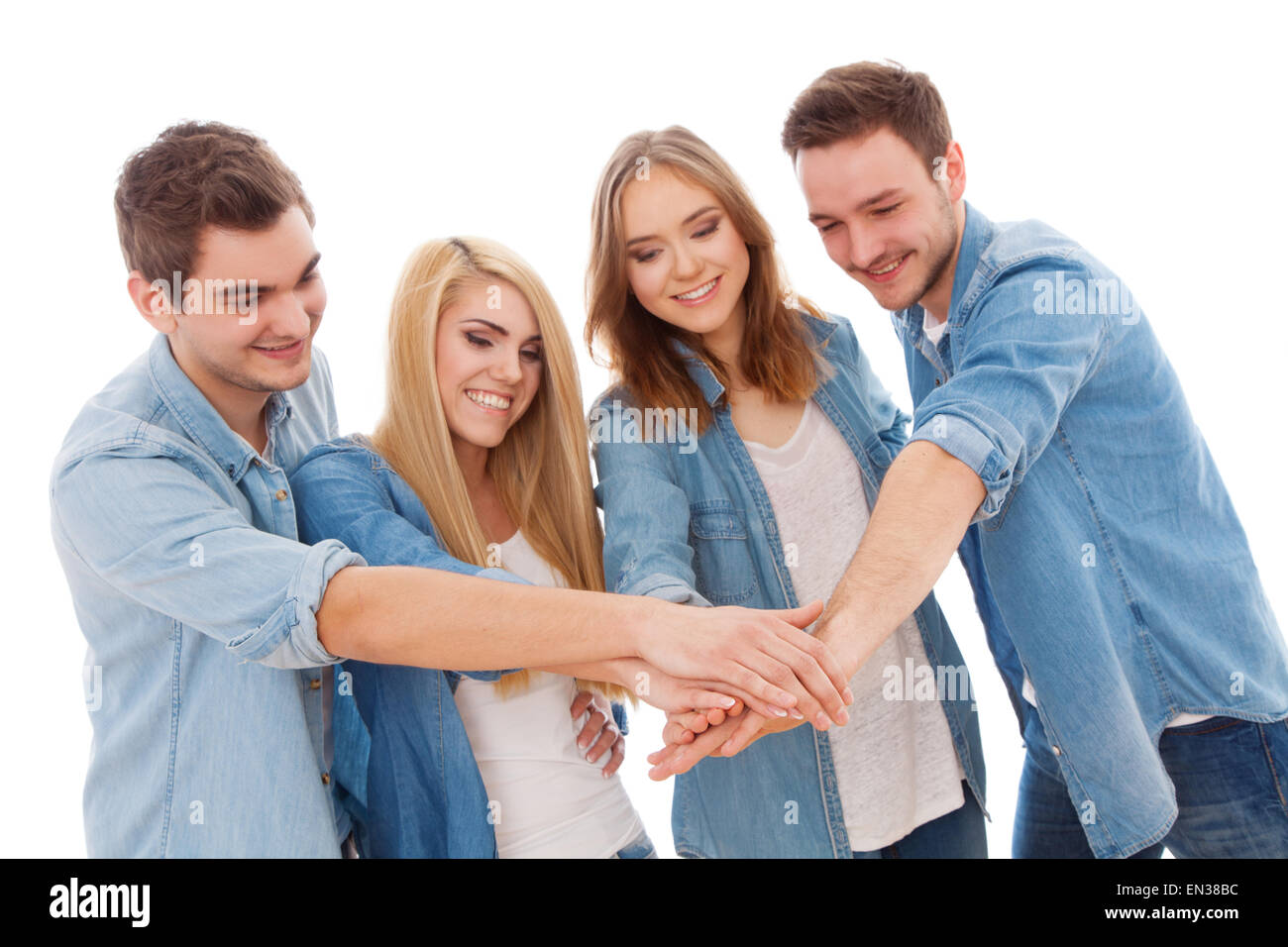 Female young youth happy hand hi-res stock photography and images - Alamy