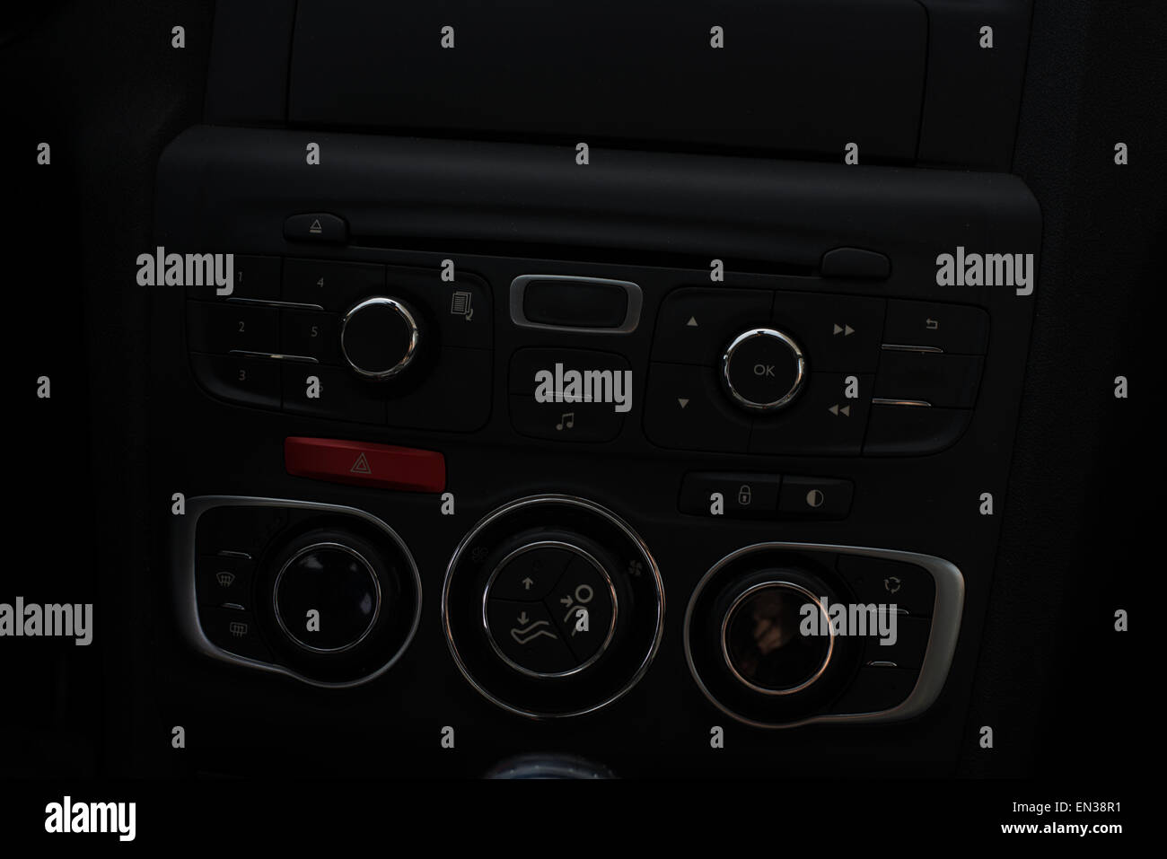 Car front panel with defroster Stock Photo Alamy