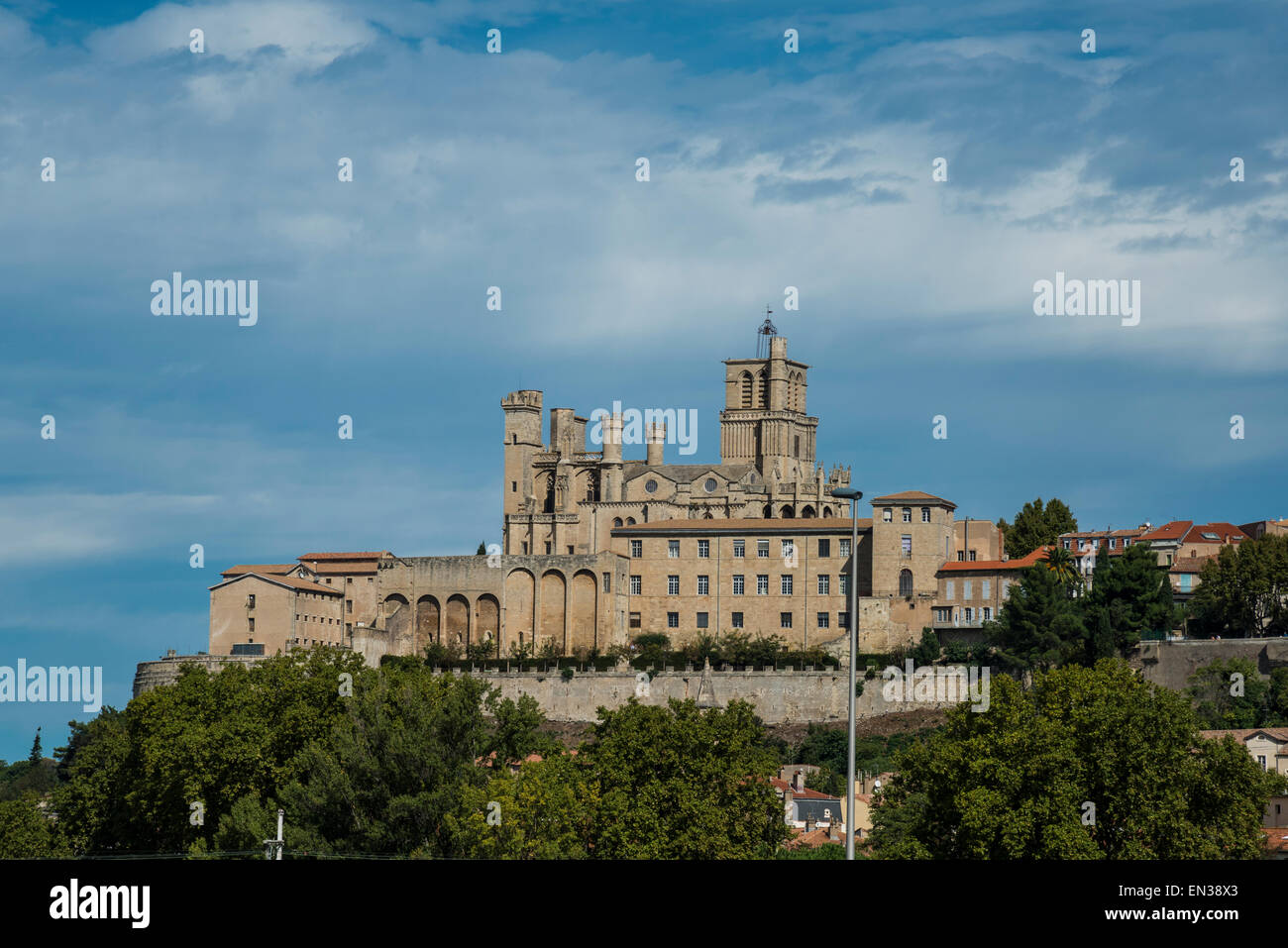 Cathedral of Saint-Nazaire, Béziers,, Languedoc-Roussillon, Aude, France Stock Photo