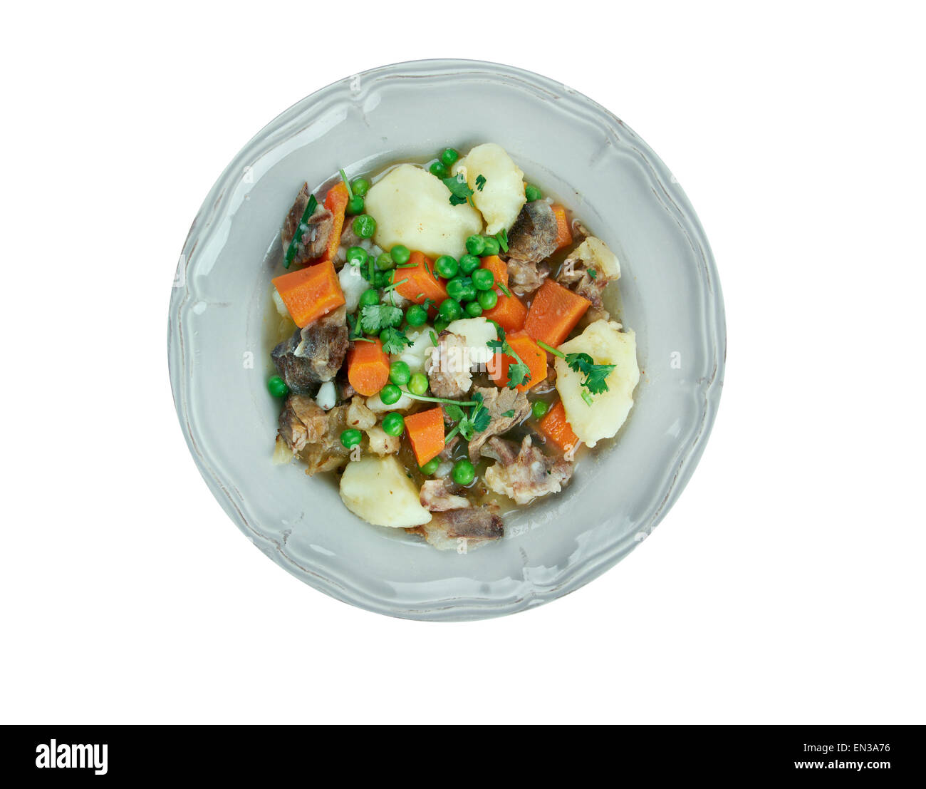 Pichelsteiner   -  German stew that contains several kinds of meat and vegetables. Stock Photo