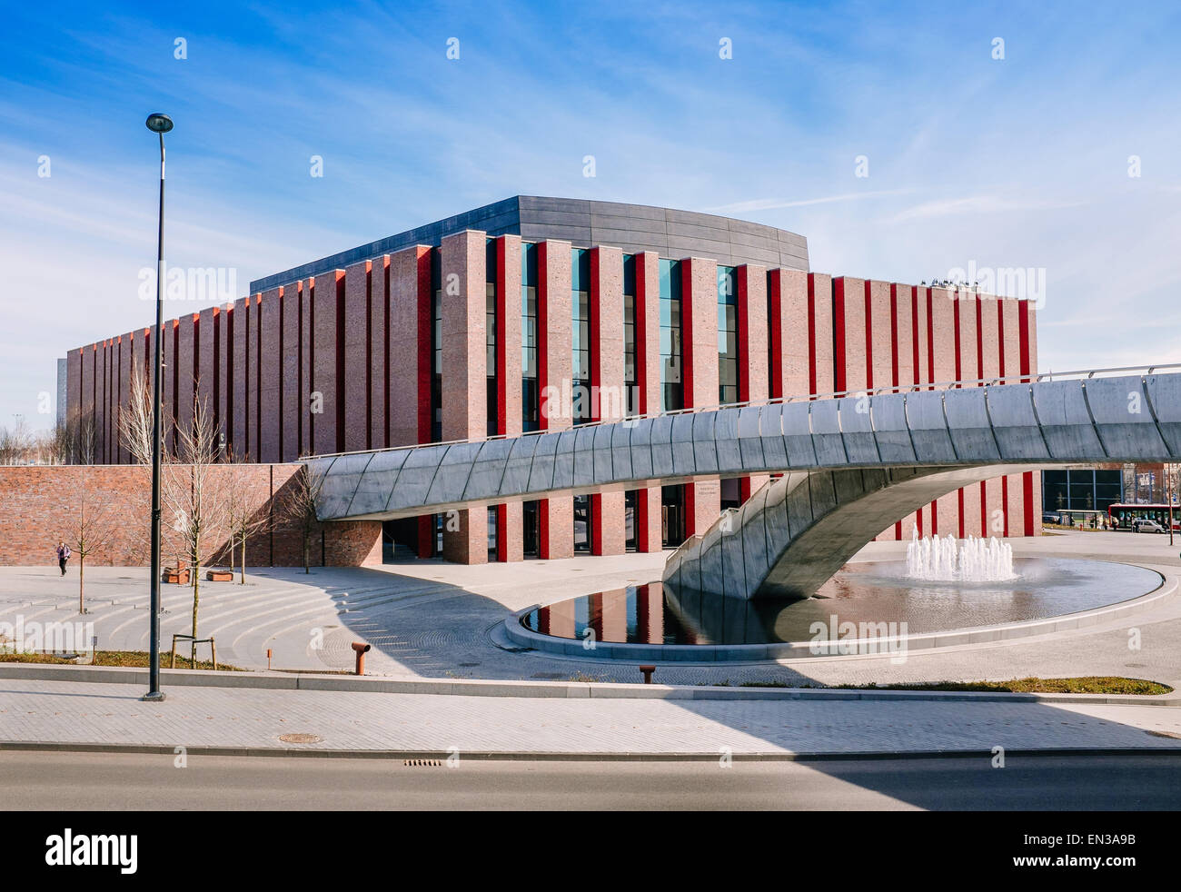 Polish National Radio Symphony Orchestra modern building , Katowice, Poland Stock Photo