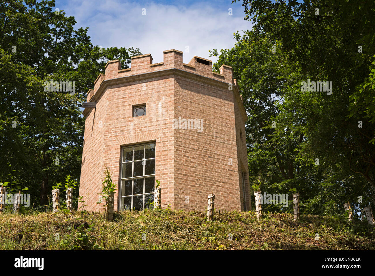 UK, England, Somerset, Cheddon Fitzpaine, Hestercombe Gardens, the Octagon Summerhouse Stock Photo
