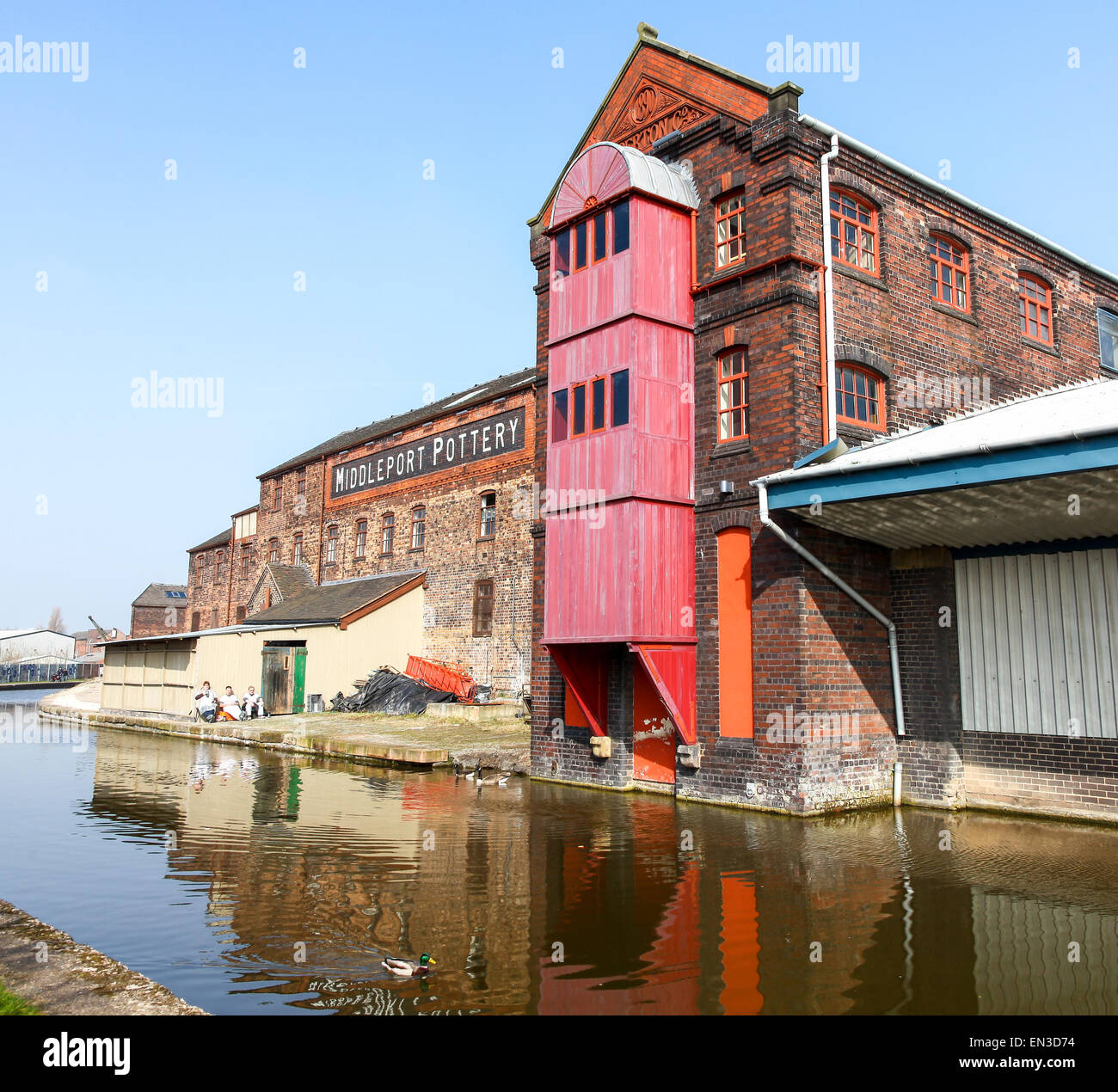 facade or front of the Burleigh Middleport pottery factory Stokeon