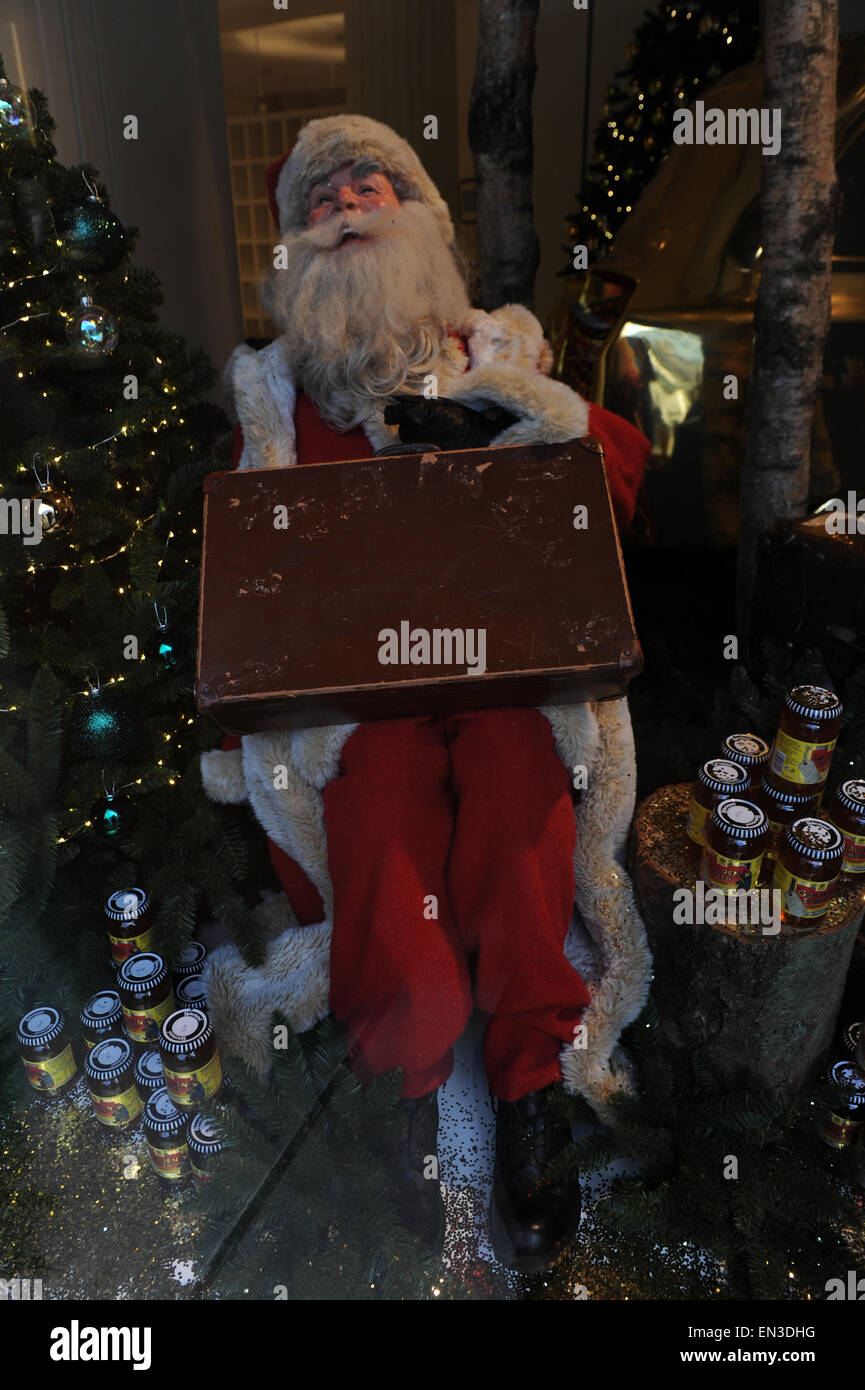 The Christmas window display is unveiled at Selfridges in London