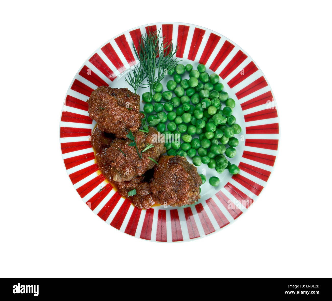 Faggot traditional dish in the UK.traditionally made from pig's heart