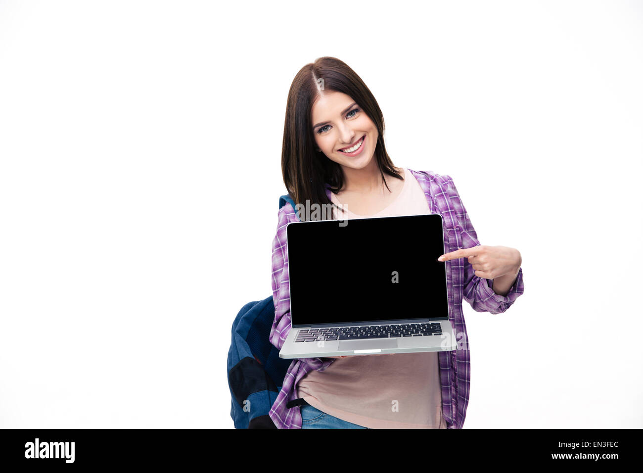 Person Laptop Facing Camera High Resolution Stock Photography And Images Alamy