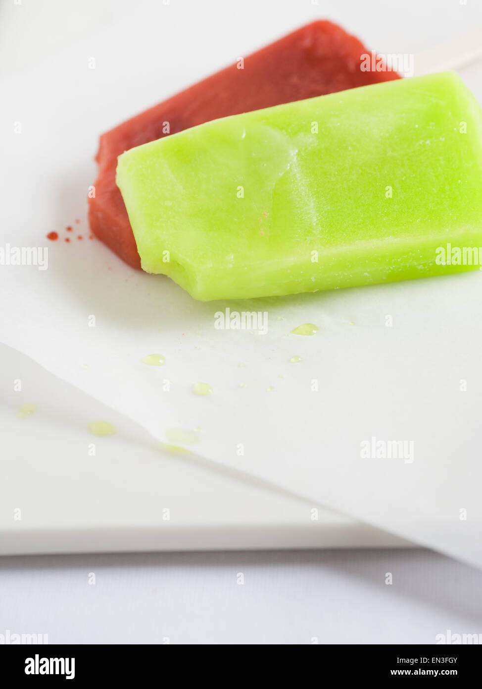 Frozen fruit bars Stock Photo