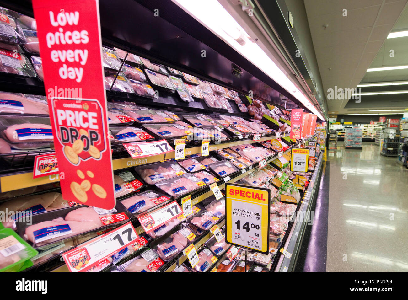 Christchurch, New Zealand February 13, 2015 Advertising signs
