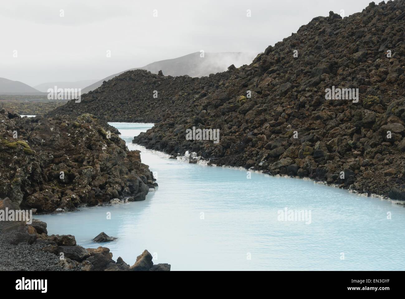 Blue Lagoon geothermal health spa, Iceland Stock Photo